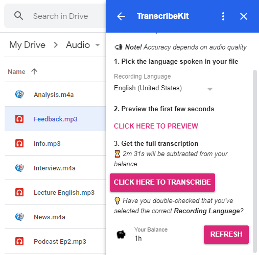 TranscribeKit - How to Transcribe